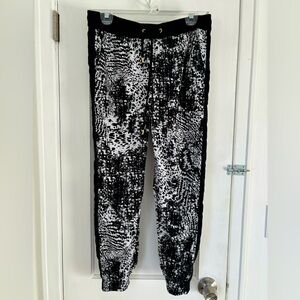 Express Black and White Joggers